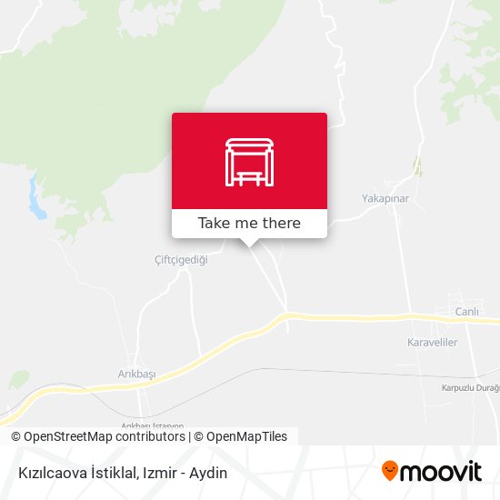 Kızılcaova İstiklal map