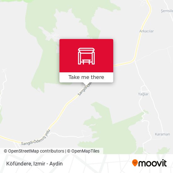 Köfündere map