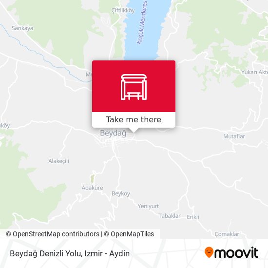 Beydağ Denizli Yolu map