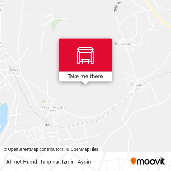 Ahmet Hamdi Tanpınar map