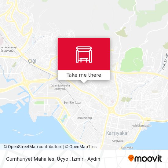 Cumhuriyet Mahallesi Üçyol map