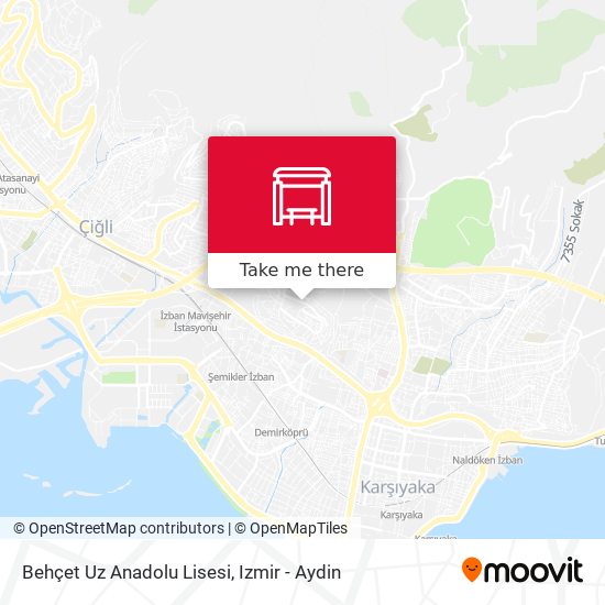 Behçet Uz Anadolu Lisesi map