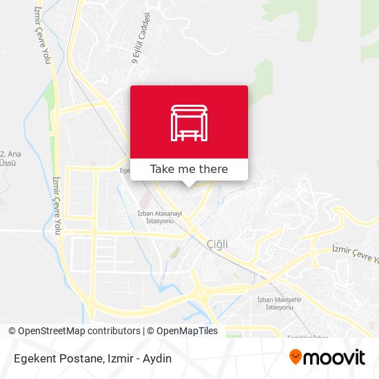 Egekent Postane map