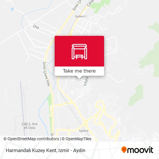 Harmandalı Kuzey Kent map