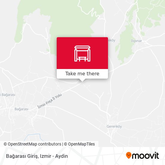 Bağarası Giriş map