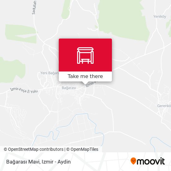 Bağarası Mavi map