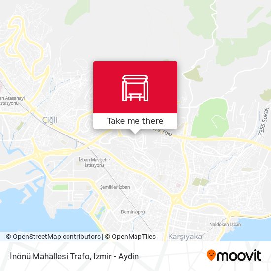 İnönü Mahallesi Trafo map