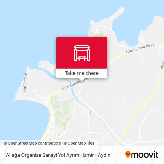 Aliağa Organize Sanayi Yol Ayrımı map