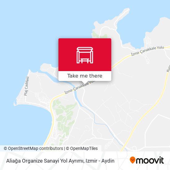 Aliağa Organize Sanayi Yol Ayrımı map