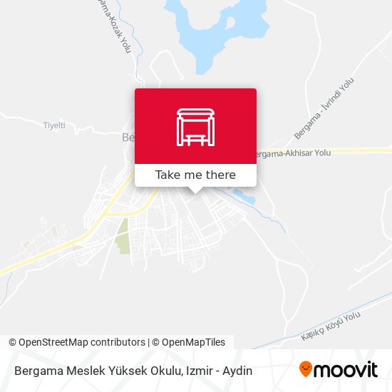 Bergama Meslek Yüksek Okulu map