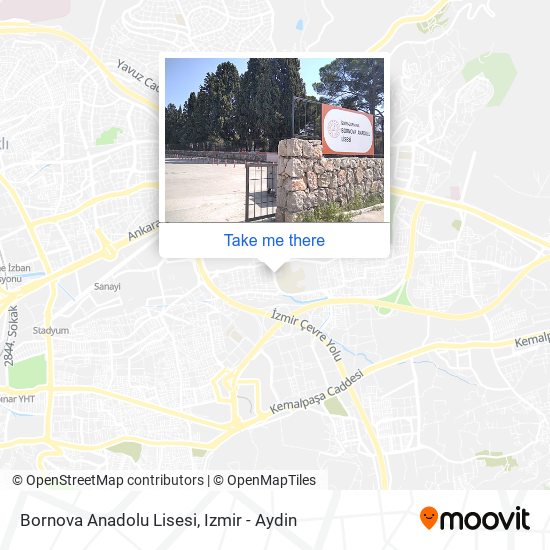 Bornova Anadolu Lisesi map