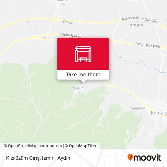 Kızılüzüm Giriş map