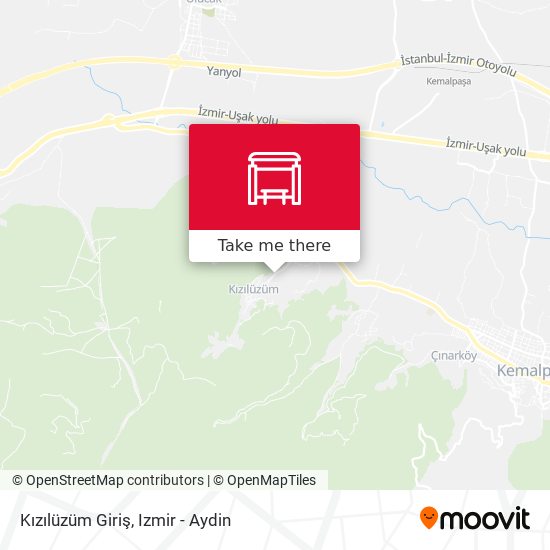 Kızılüzüm Giriş map
