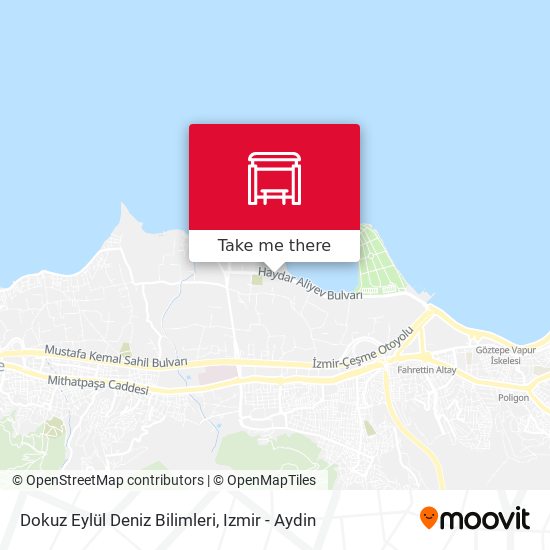 Dokuz Eylül Deniz Bilimleri map