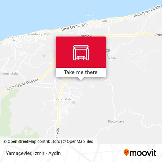 Yamaçevler map