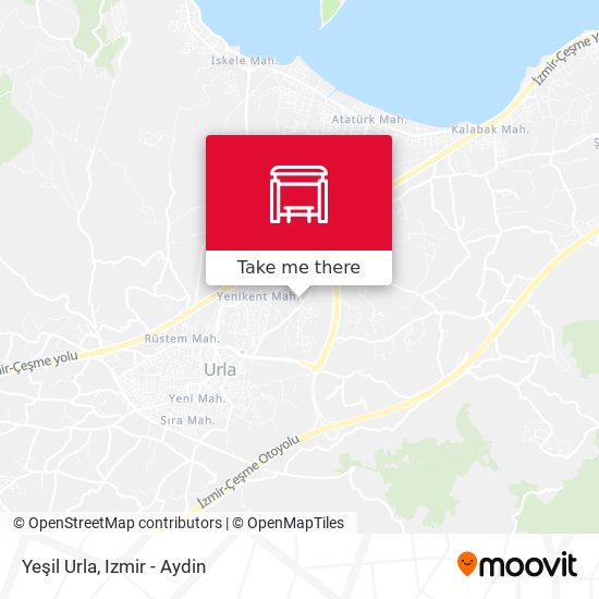 Yeşil Urla map