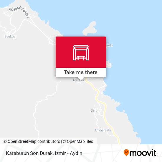 Karaburun Son Durak map