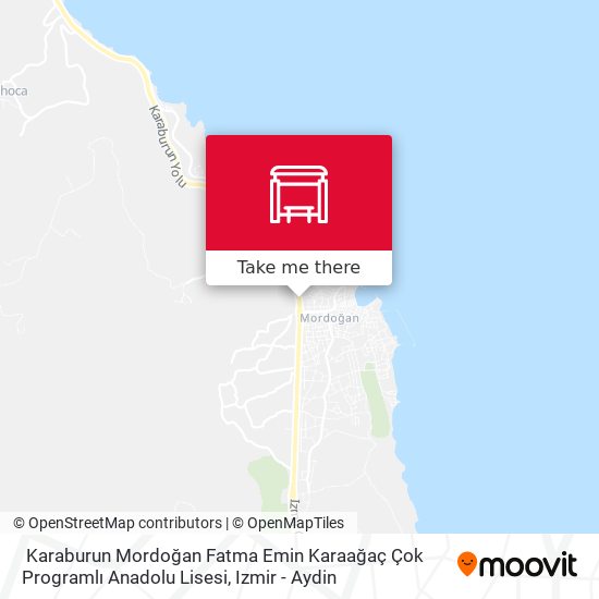 Karaburun Mordoğan Fatma Emin Karaağaç Çok Programlı Anadolu Lisesi map