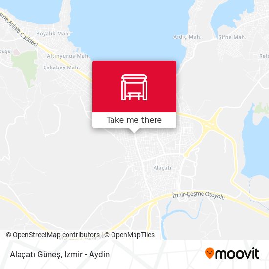 Alaçatı Güneş map