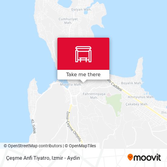 Çeşme Anfi Tiyatro map