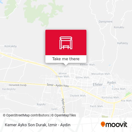 Kemer Ayko Son Durak map
