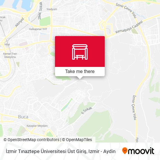 İzmir Tınaztepe Üniversitesi Üst Giriş map