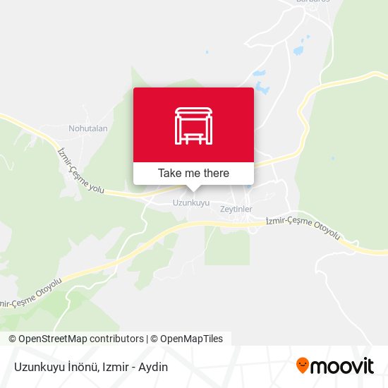 Uzunkuyu İnönü map