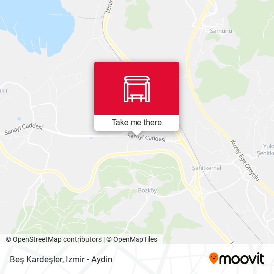 Beş Kardeşler map