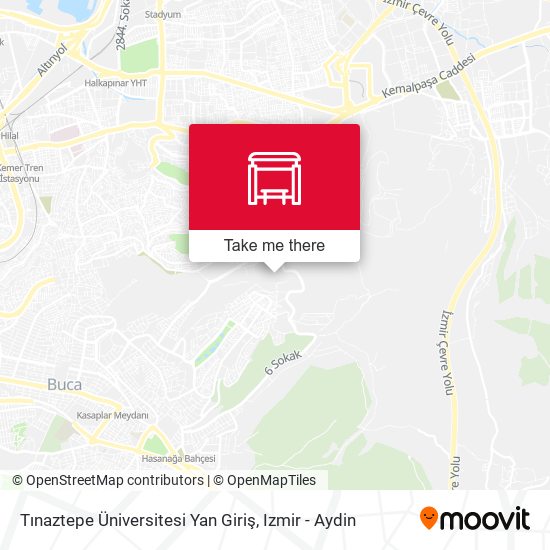 Tınaztepe Üniversitesi Yan Giriş map