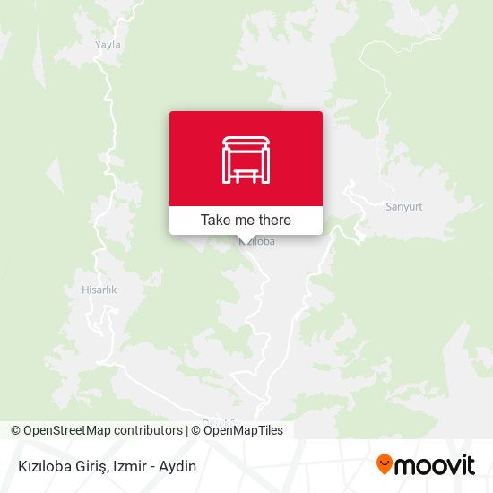 Kızıloba Giriş map