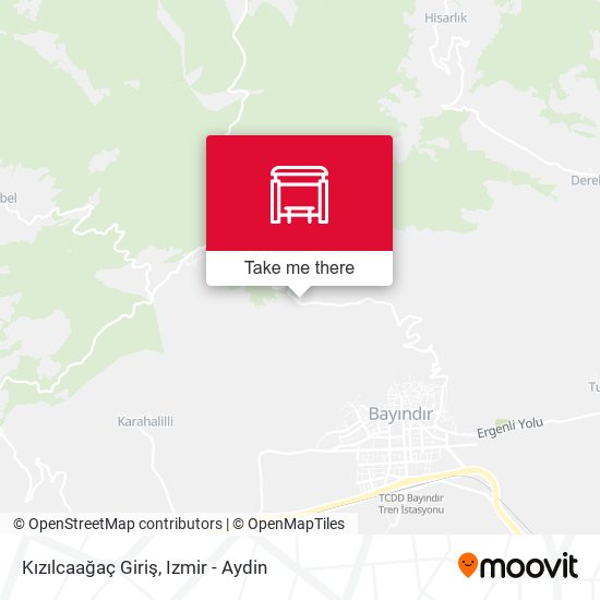 Kızılcaağaç Giriş map