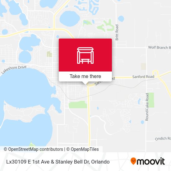 Lx30109 E 1st Ave & Stanley Bell Dr map