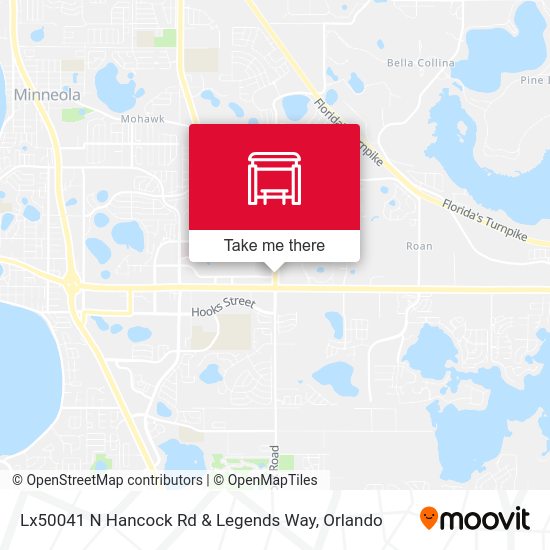 Lx50041 N Hancock Rd & Legends Way map