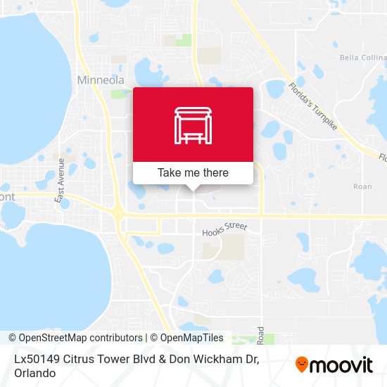 Mapa de Lx50149 Citrus Tower Blvd & Don Wickham Dr