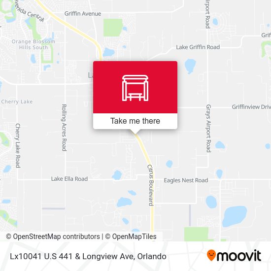 Lx10041 U.S 441 & Longview Ave map