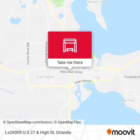 Lx20009 U.S 27 & High St map