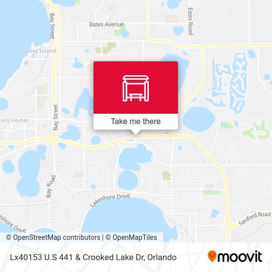 Mapa de Lx40153 U.S 441 &  Crooked Lake Dr
