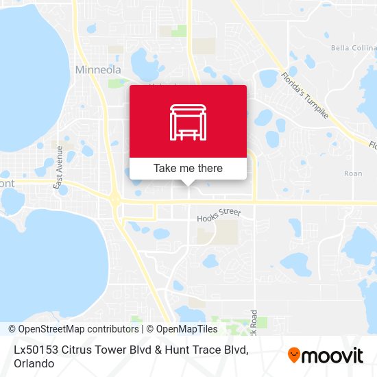 Lx50153 Citrus Tower Blvd & Hunt Trace Blvd map