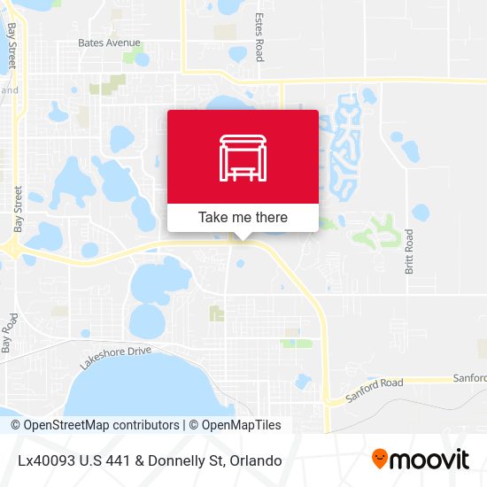 Lx40093 U.S 441 & Donnelly St map