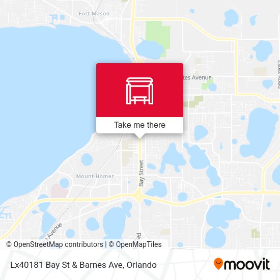 Mapa de Lx40181 Bay St & Barnes Ave