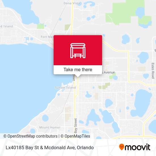 Lx40185 Bay St & Mcdonald Ave map