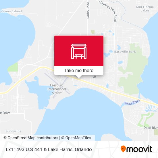 Lx11493 U.S 441 & Lake Harris map