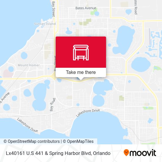 Lx40161 U.S 441 & Spring Harbor Blvd map
