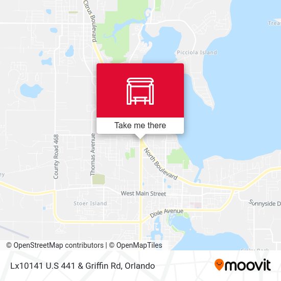 Lx10141 U.S 441 & Griffin Rd map