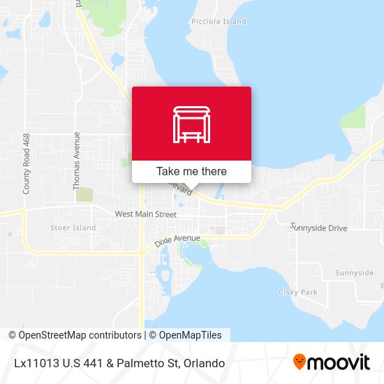 Lx11013 U.S 441 & Palmetto St map