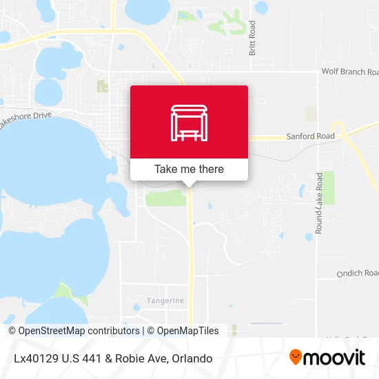 Lx40129 U.S 441 & Robie Ave map