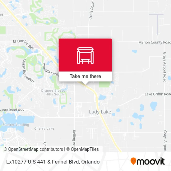 Lx10277 U.S 441 & Fennel Blvd map
