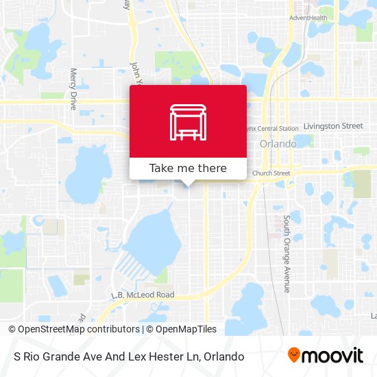Mapa de S Rio Grande Ave And Lex Hester Ln