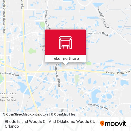 Rhode Island Woods Cir And Oklahoma Woods Ct map