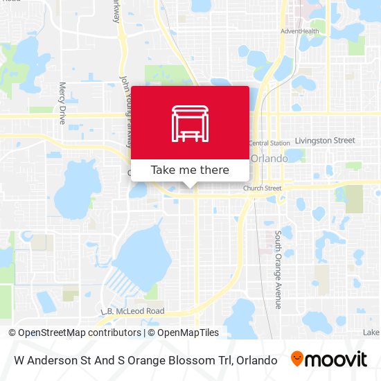 W Anderson St And S Orange Blossom Trl map